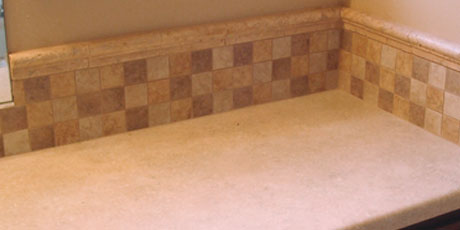 A custom tile backsplash will add interest to any bathroom