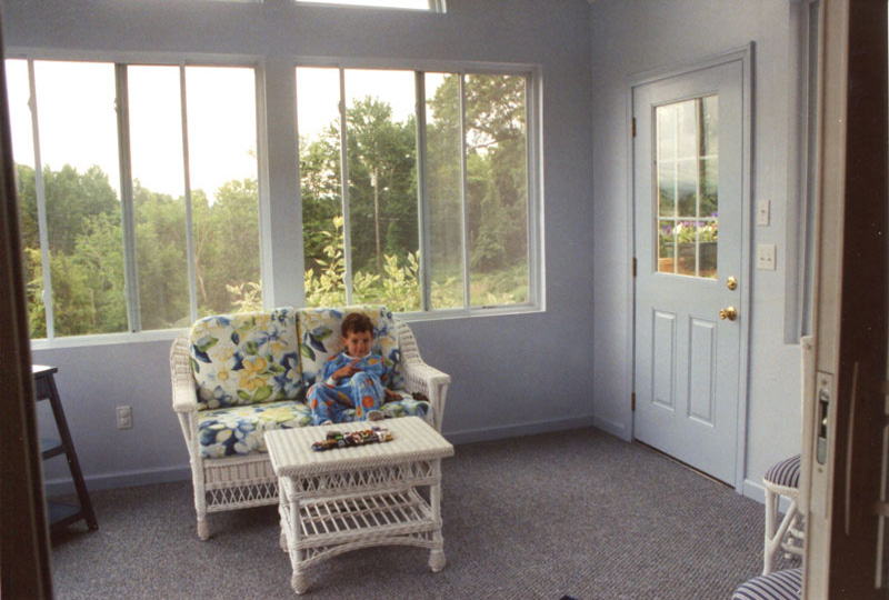 Sunrooms may be insulated for year-round enjoyment