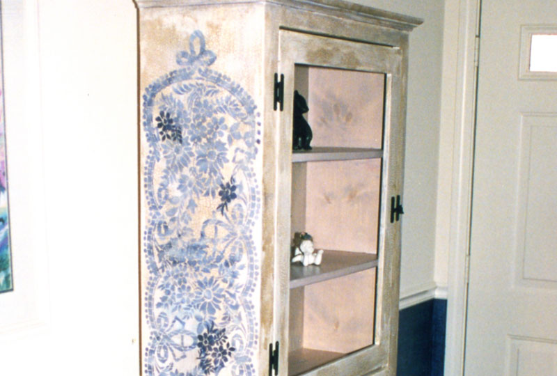 This cabinet was made to match the styling of the rest of the room, perfectly.