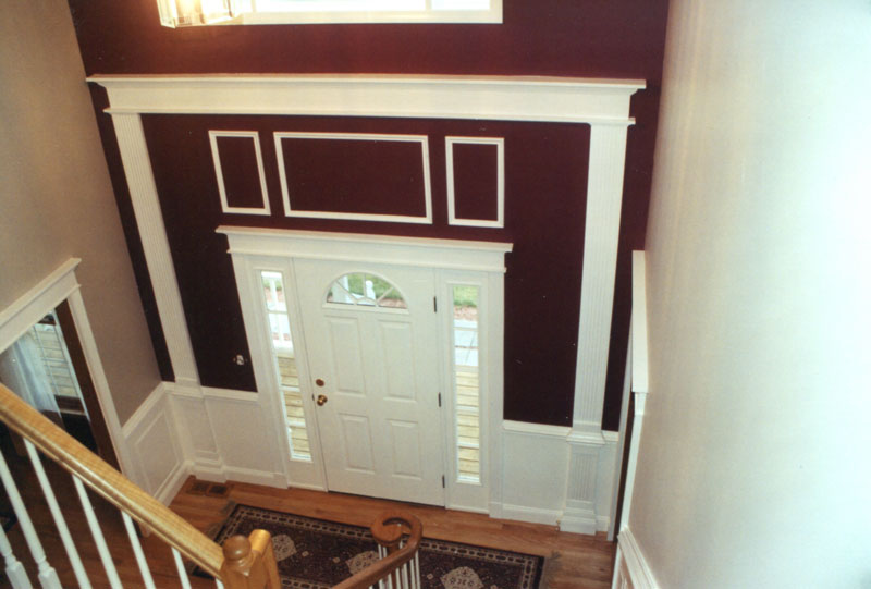 Notice the dramatic improvement in the entryway, with contrasting paint.